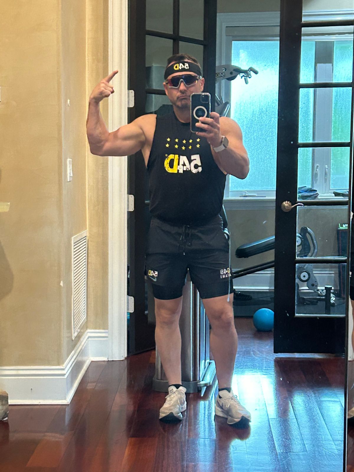 Dr. Allan Stewart at the gym