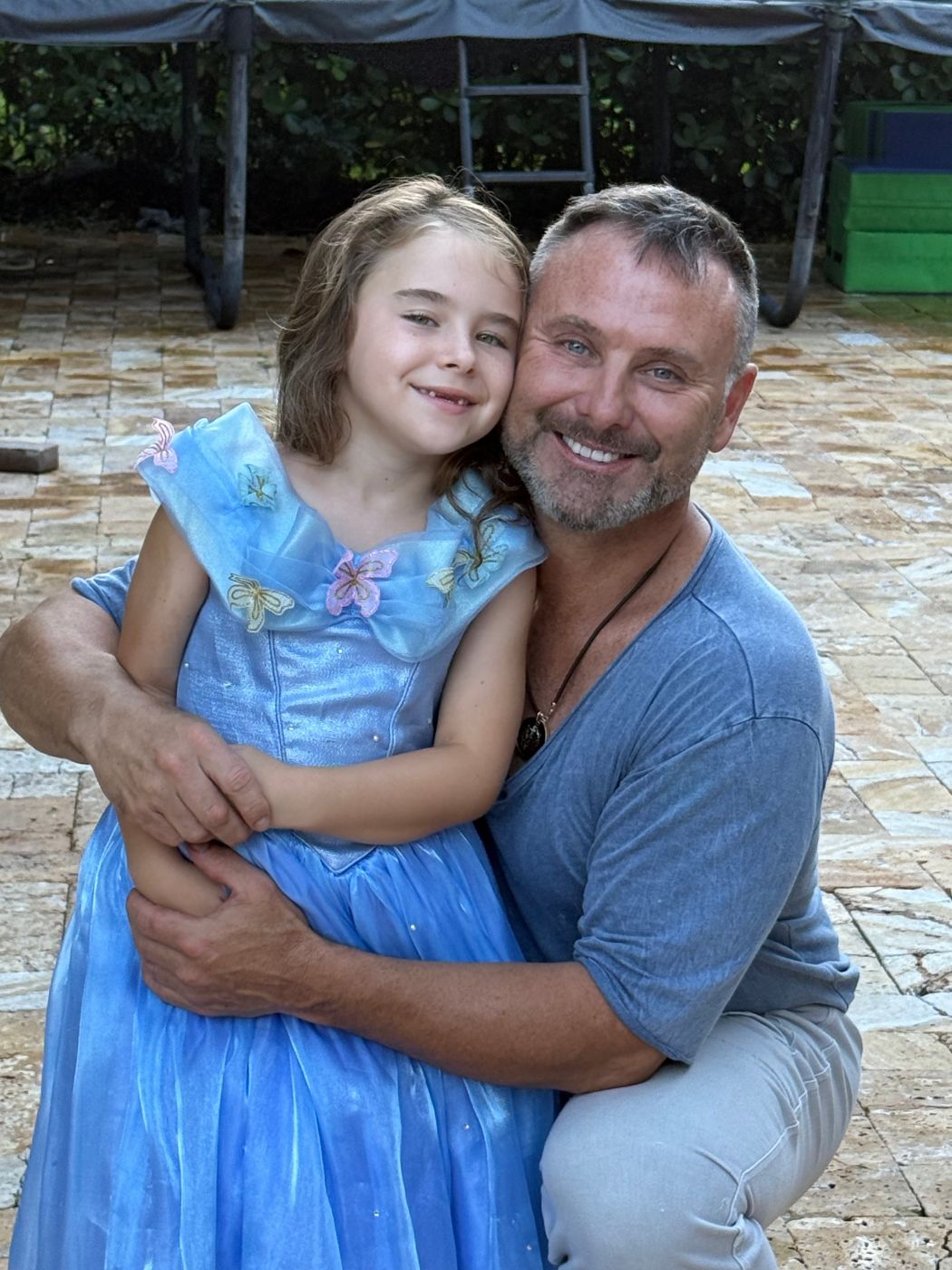 Dr. Allan Stewart with his daughter